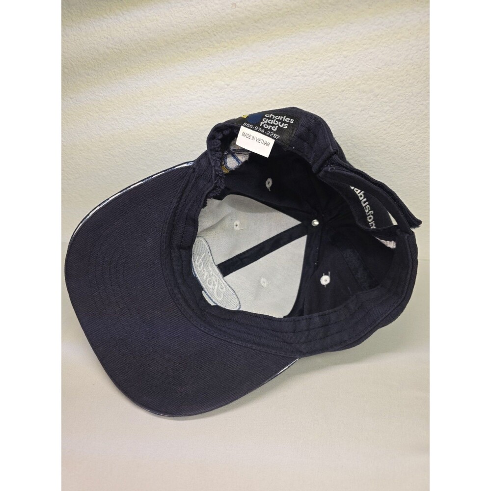 Ford Logo Hat One Size Fits All Black VelcroStrap Black With Blue Logo - Picture 5 of 5